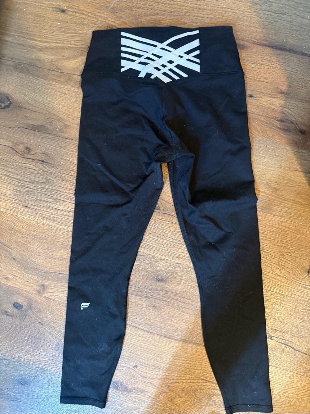 Fabletics Black Active Leggings with Reflective Detail